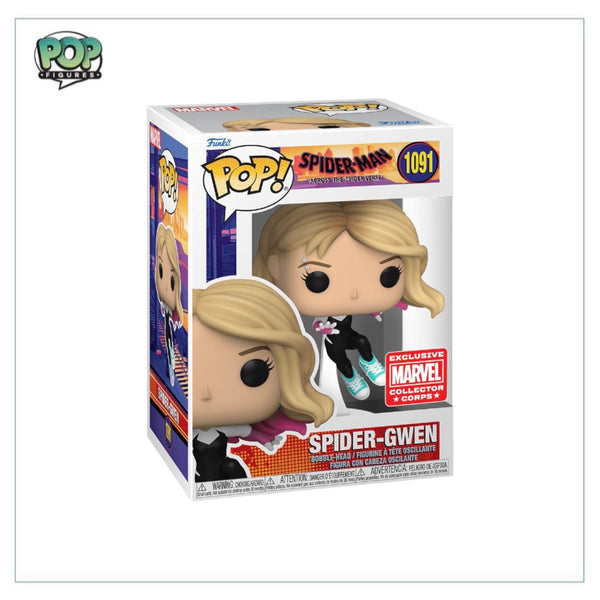 Spider-Gwen #1091 (Unmasked) Funko Pop! - Spider-Man Across the Spiderverse - Marvel Collector Corps Exclusive