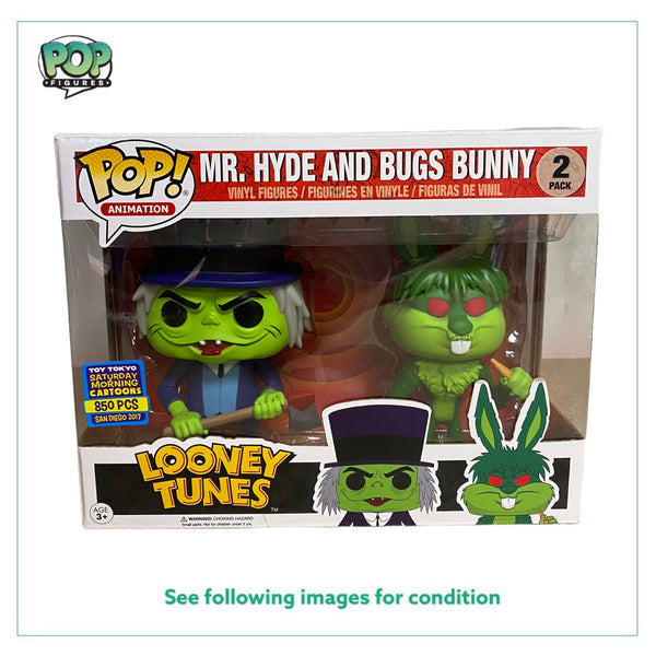 Mr. Hyde and Bugs Bunny 2 Pack Funko Pop! - Looney Tunes - SDCC 2017 Toy Tokyo Exclusive LE850 Pcs - Condition 8.5/10