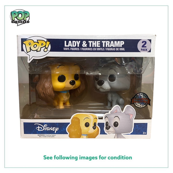 Lady & The Tramp 2 Pack Funko Pop! - Disney - Special Edition - Condition 7.5/10