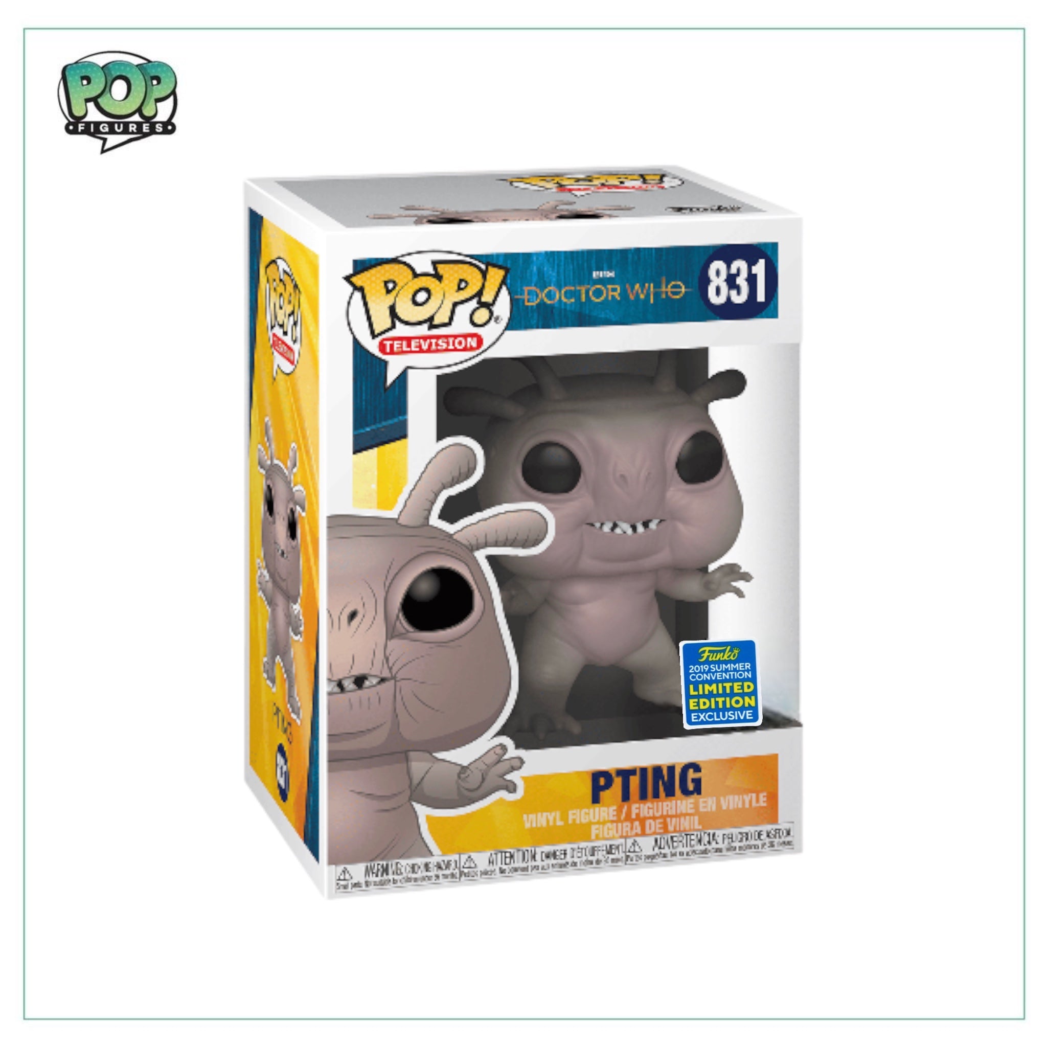 Pting #831 Funko Pop! - Doctor Who - 2019 Summer Convension Limited Edition Exclusive