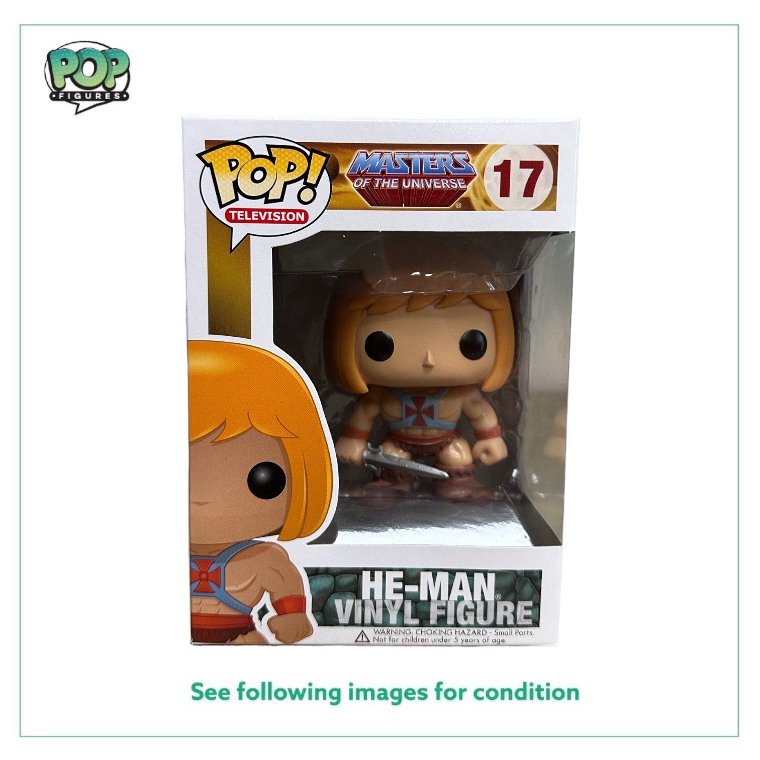 He-Man #17 Funko Pop! - Masters of the Universe - 2015 Pop! - Condition 8.5/10