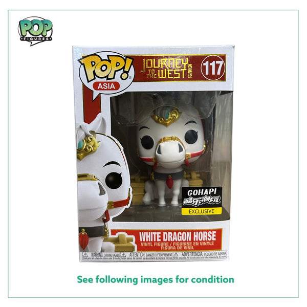 White Dragon Horse #117 Funko Pop! - Journey to the West - Gohapi Exclusive - Condition 8/10