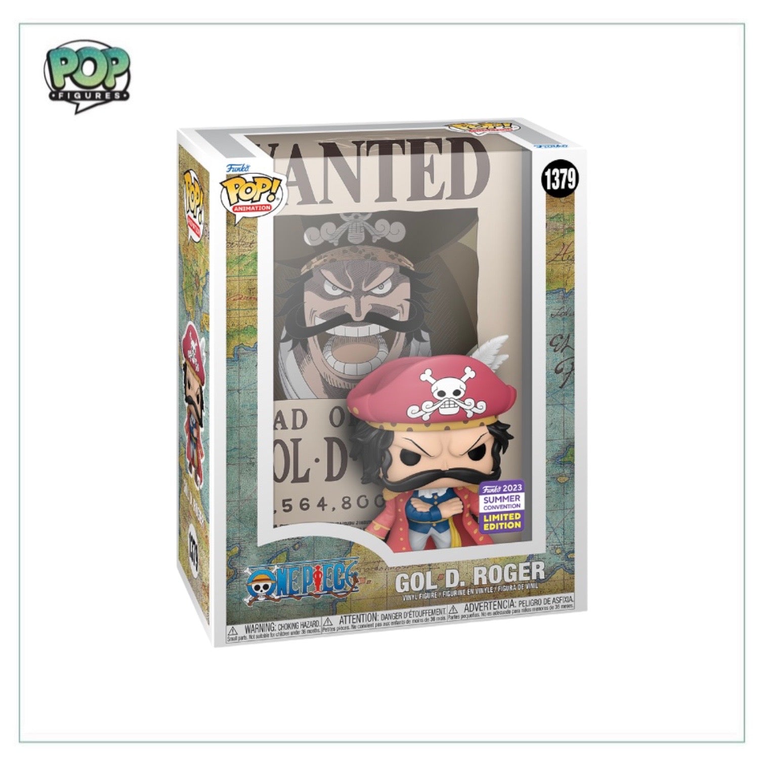 Gol D. Roger #1379 (Wanted) Funko Pop Poster! - One Piece - SDCC 2023 Shared Exclusive