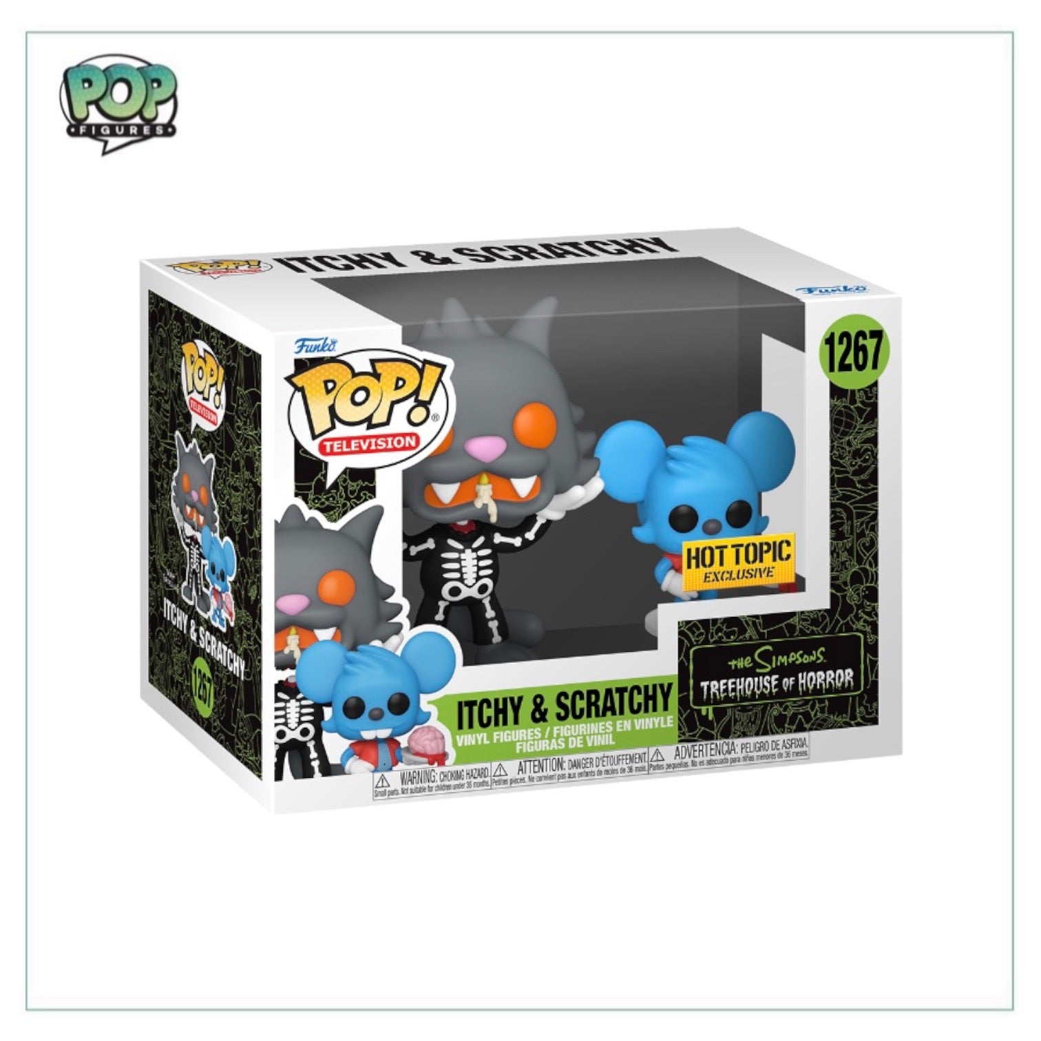 Itchy & Scratchy 2 Pack Funko Pop! - The Simpsons Treehouse of Horror - Hot Topic Exclusive