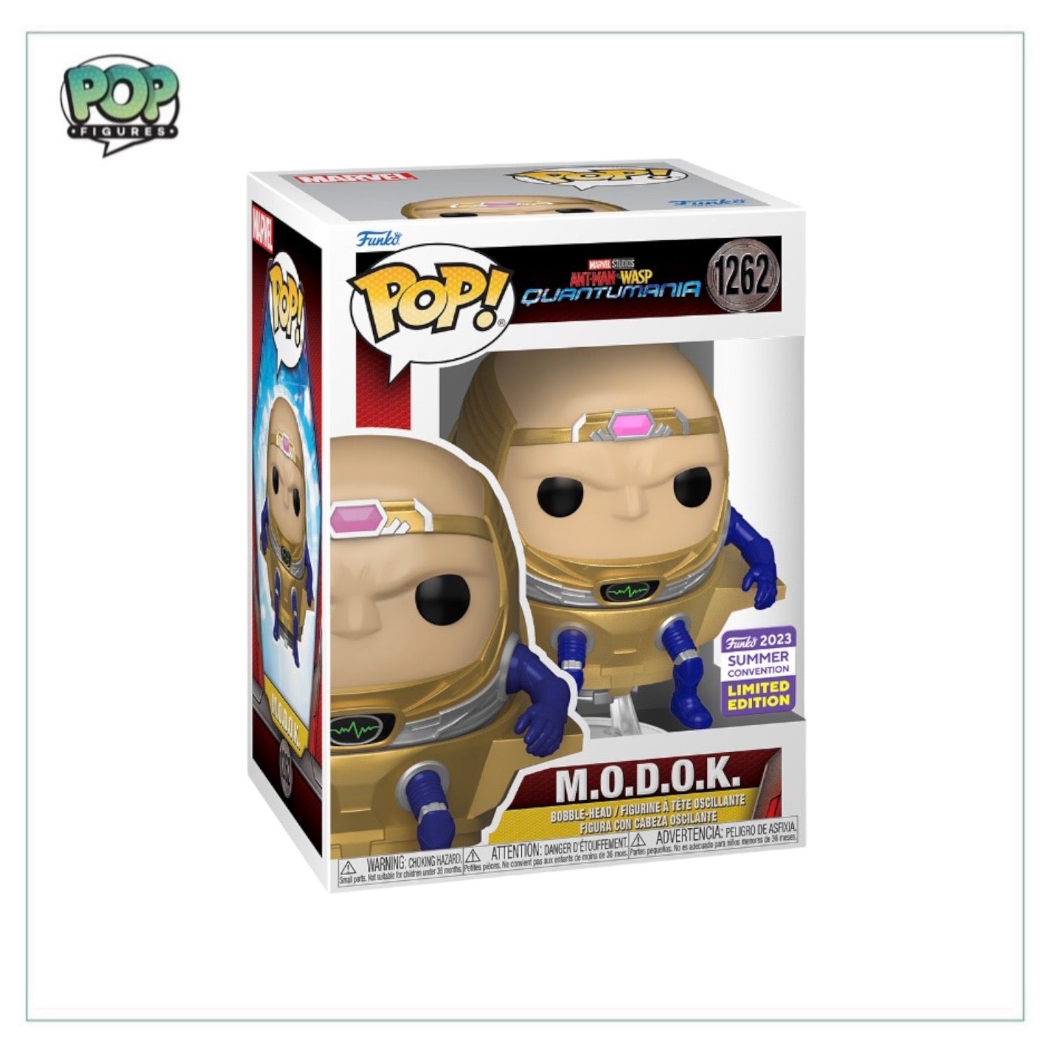 M.O.D.O.K #1262 (Unmasked) Funko Pop! - Ant-Man & the Wasp Quantumania - SDCC 2023 Shared Exclusive