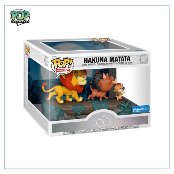 Hakuna Matata #1313 Funko Pop Moment! - Disney 100 - Walmart Exclusive - Condition 8.5/10