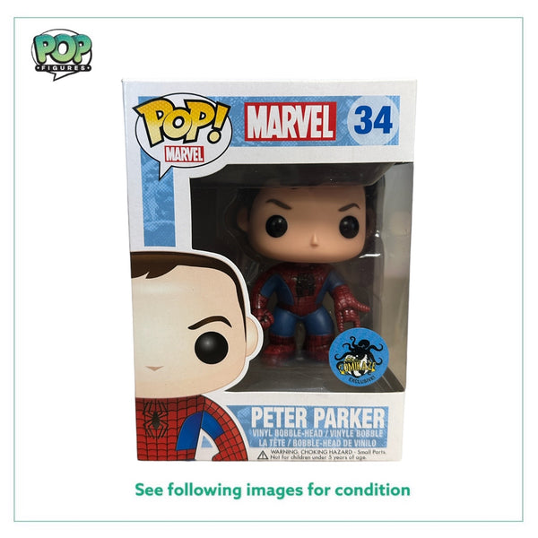 Peter Parker #34 (Unmasked) Funko Pop! - Marvel - LA Comic Con Exclusive - Condition 8.5/10