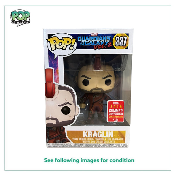 Kraglin #337 Funko Pop! - Guardians of the Galaxy Vol.2 - SDCC 2018 Shared Exclusive - Condition 8/10