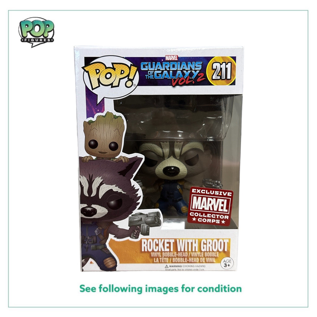 Rocket with Groot #211 Funko Pop! - Guardians of the Galaxy Vol.2 - Ma