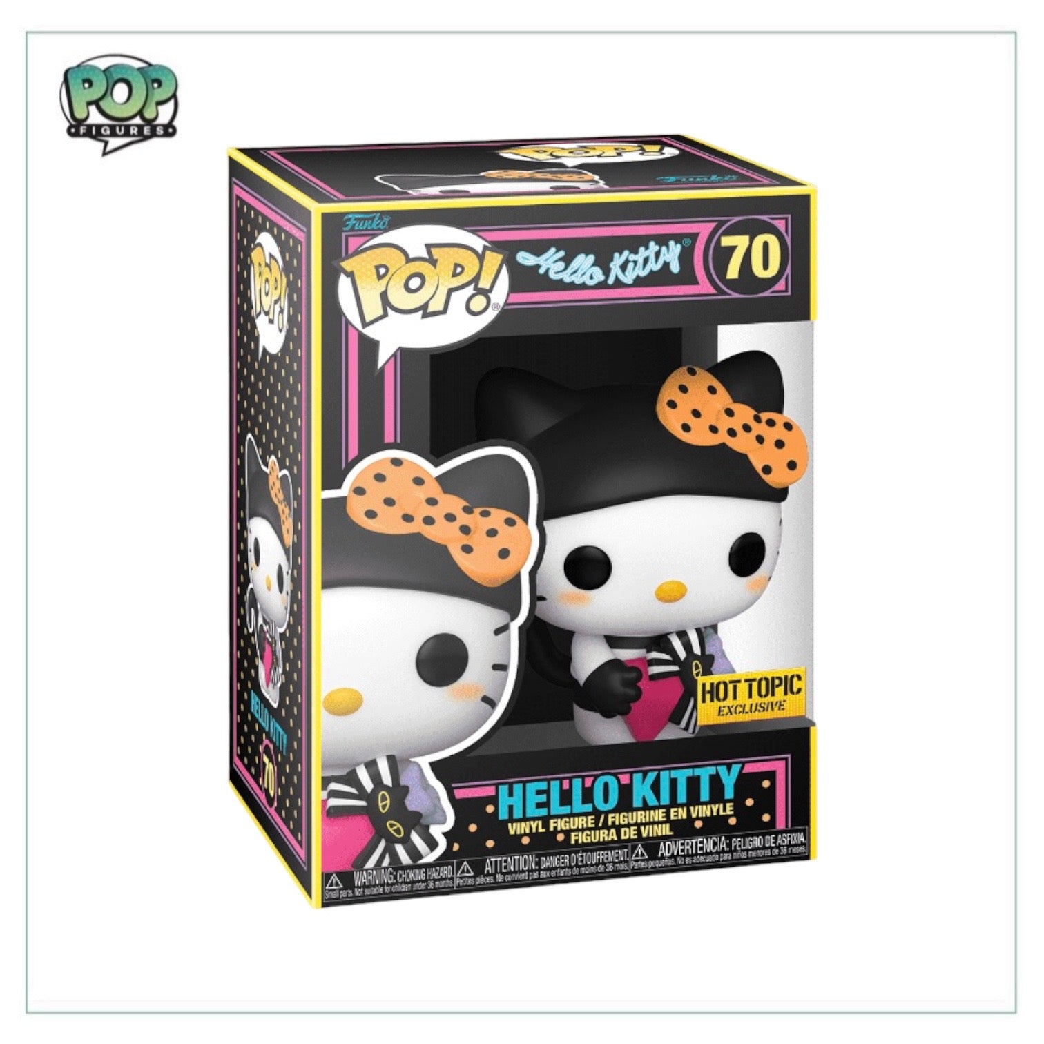 Hello Kitty #70 (Black Light) Funko Pop! - Hello Kitty - Hot Topic Exclusive