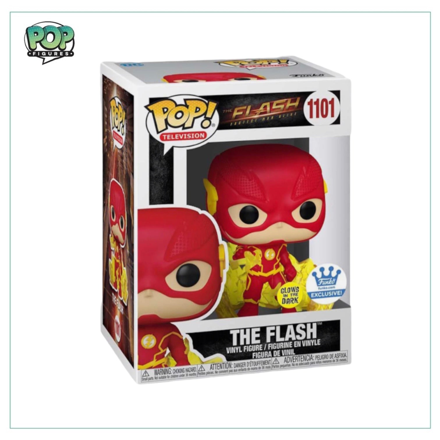 The Flash (Glow In The Dark) #1101 Funko Pop! - The Flash - Funko Exclusive