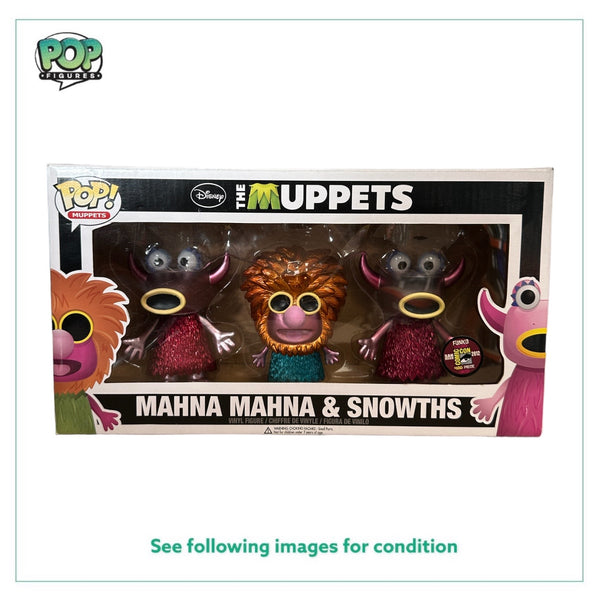 Mahna Mahna and Snowths (Metallic) 3 Pack Funko Pop! - The Muppets - SDCC 2012 Exclusive LE480 Pcs - Condition 7/10