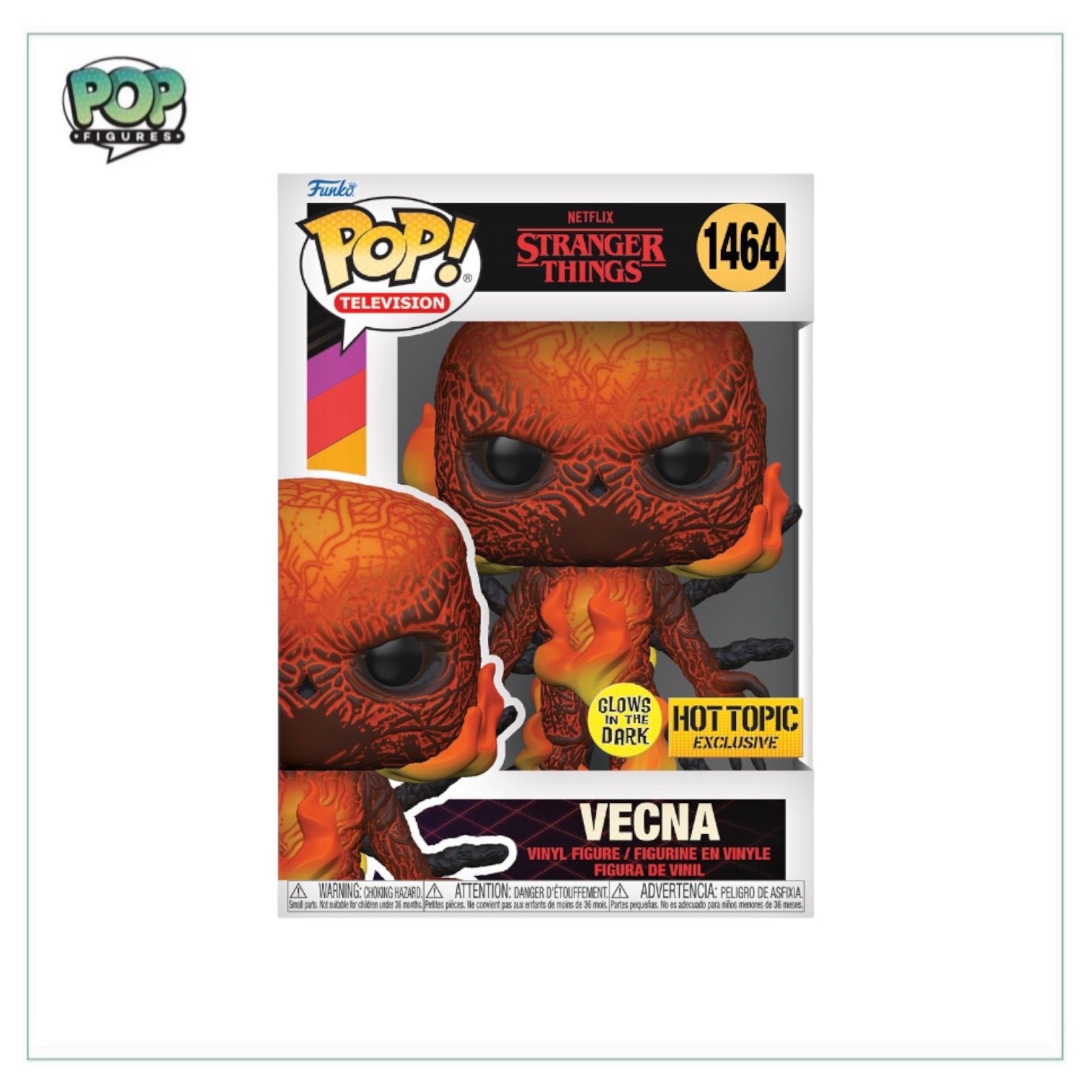 Vecna #1464 (Glows in the Dark) Funko Pop! - Stranger Things - Hot Topic Exclusive