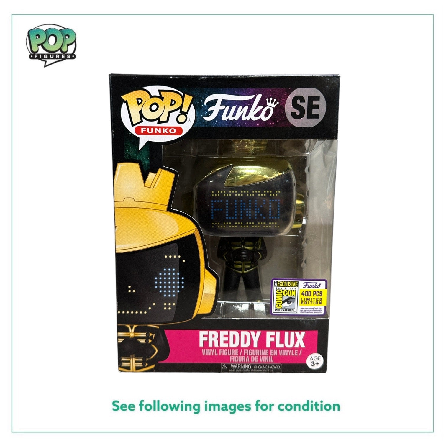 Freddy Flux Quantum Funko Pop! - SDCC 2017 Exclusive LE400 Pcs - Condition 7/10