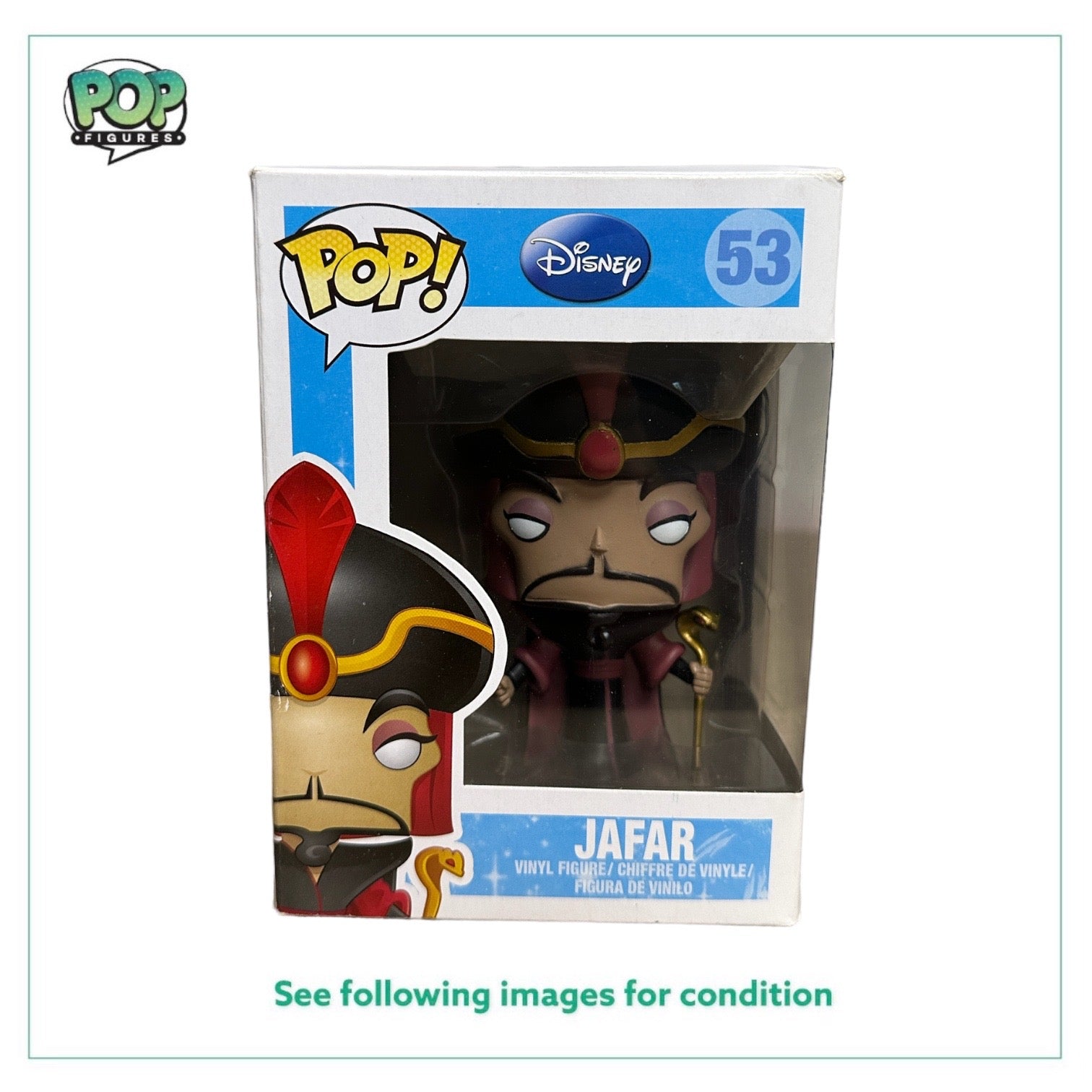 Jafar #53 Funko Pop! - Disney Series 5 - 2013 Pop! - Condition 6.5/10