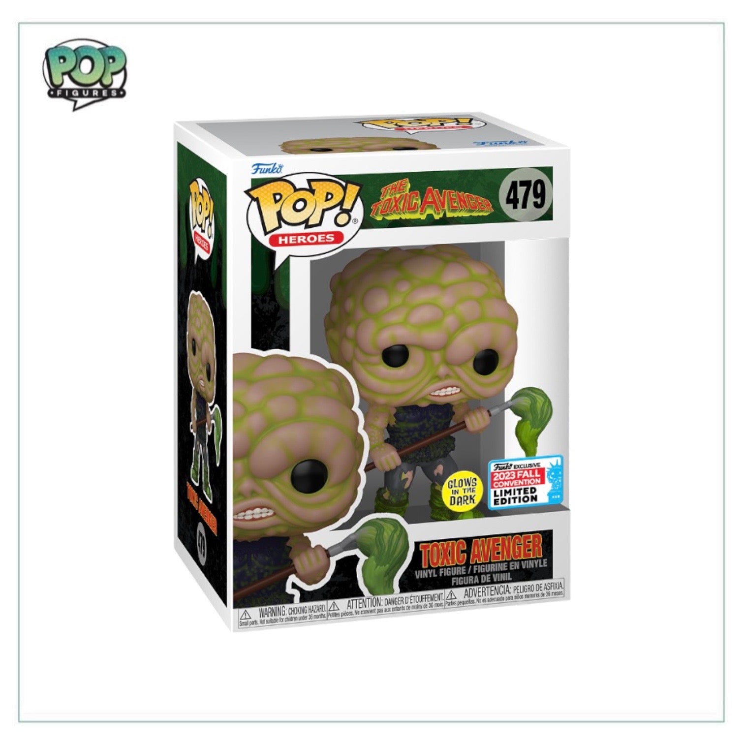 Toxic Avenger #479 (Glows in the Dark) Funko Pop! - The Toxic Avenger - NYCC 2023 Shared Exclusive