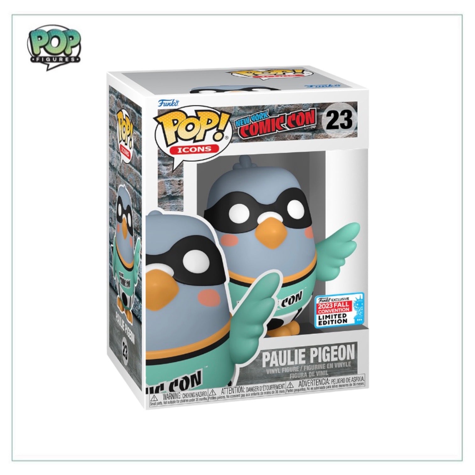 Paulie Pigeon #23 (2023) Funko Pop! - New York Comic Con - NYCC 2023 Shared Exclusive