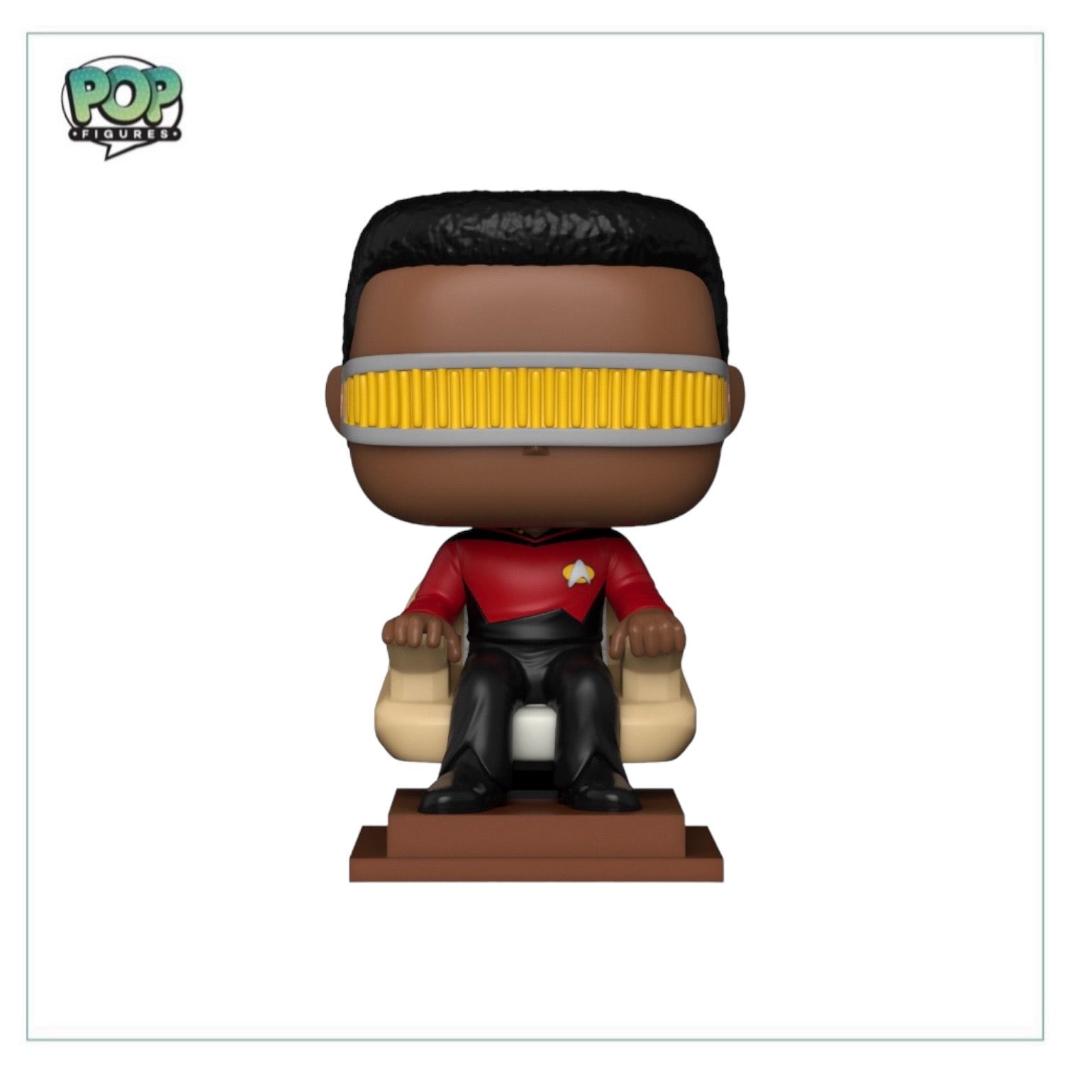 Geordi La Forge #1409 (In Chair) Funko Pop! - Star Trek: The Next Generation - NYCC 2023 Shared Exclusive