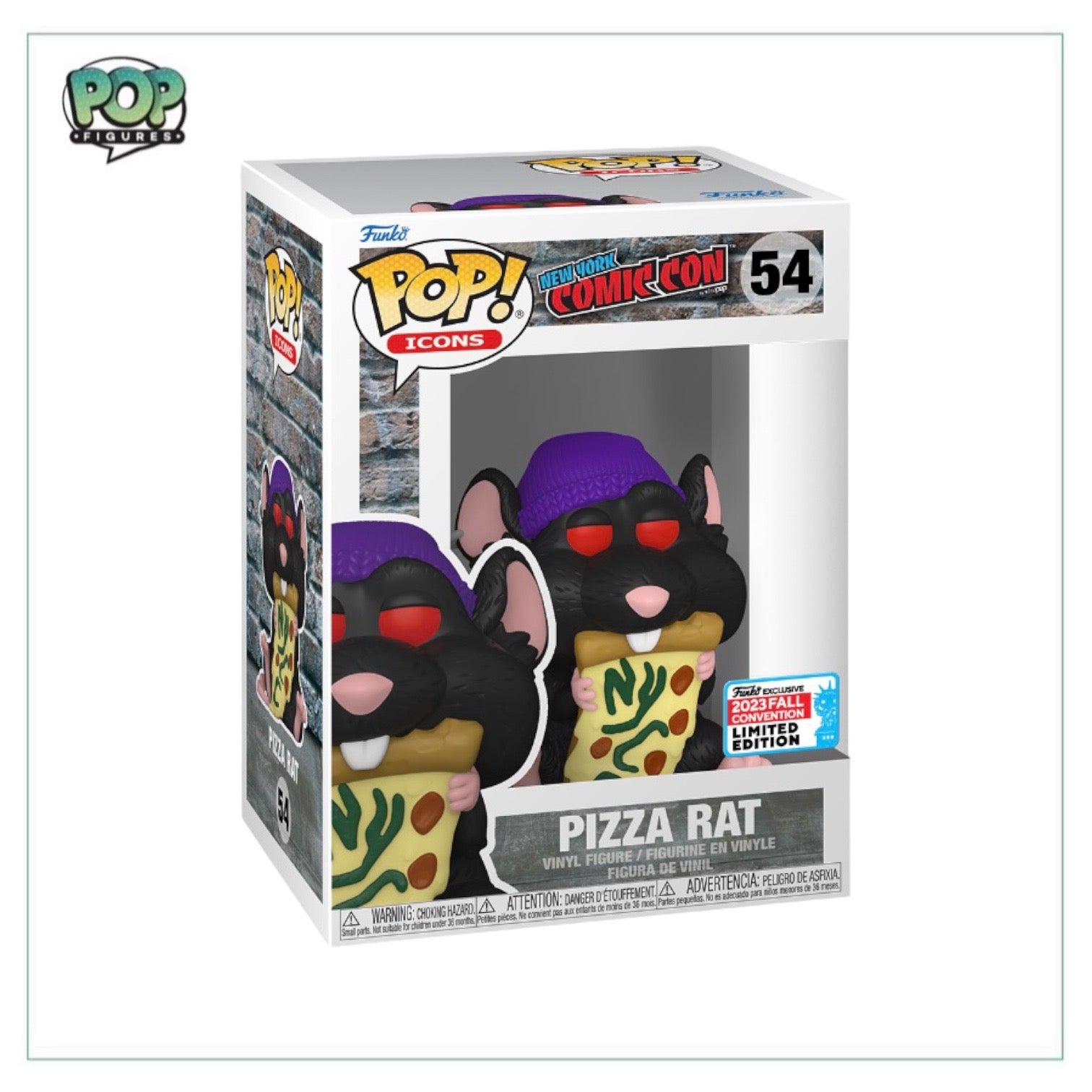 Pizza Rat #54 (2023) Funko Pop! - New York Comic Con - NYCC 2023 Shared Exclusive