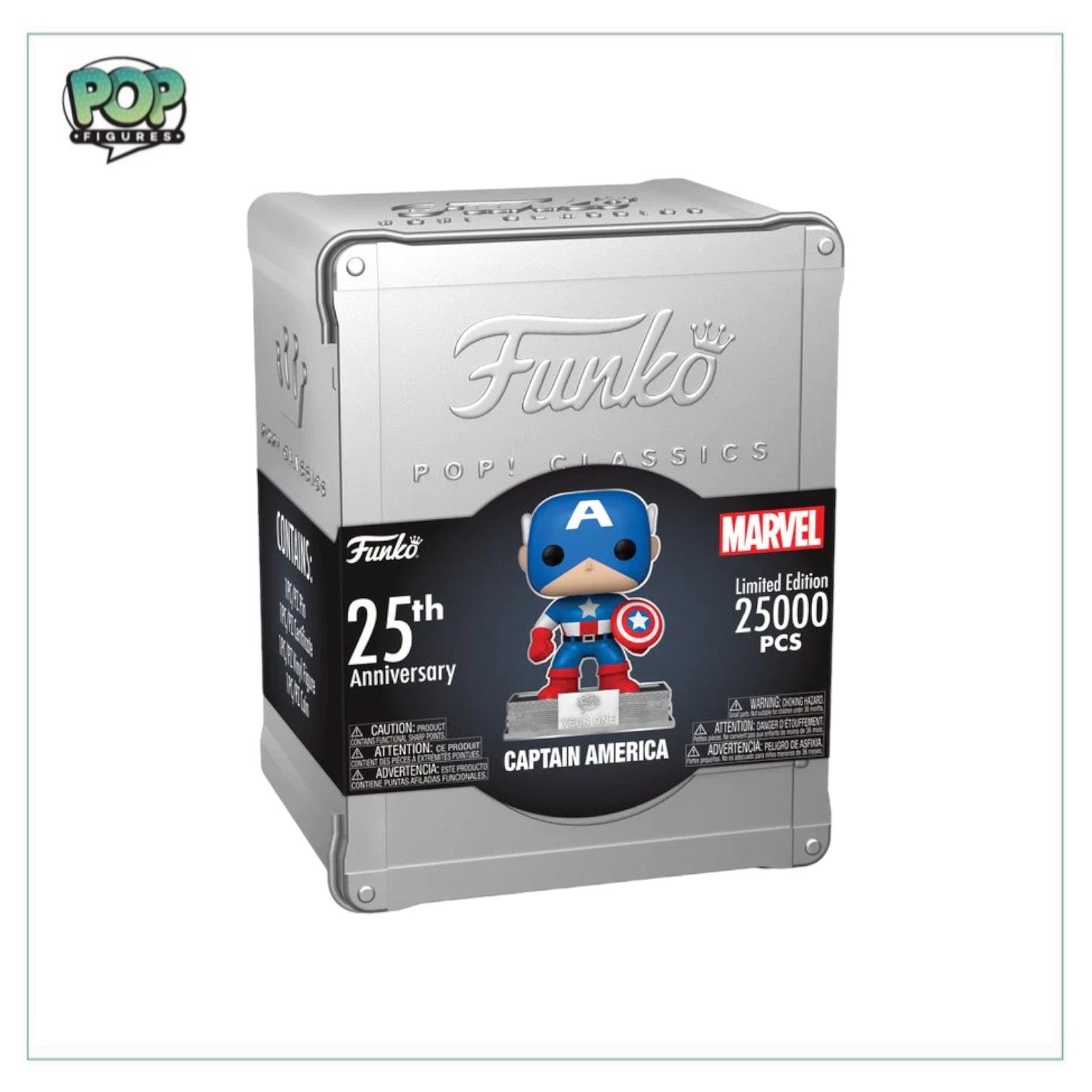 Captain America 25th Anniversary Funko Pop Classics! - Marvel - NYCC 2023 Shared Exclusive LE25000 Pcs - Sealed