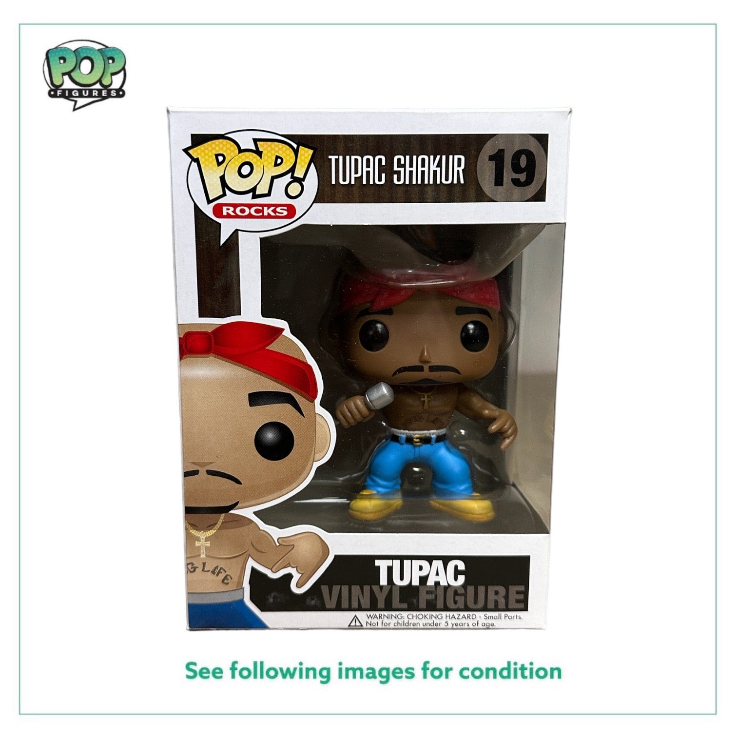 Tupac #19 Funko Pop! - Rocks - 2011 Pop! - Condition 8.5/10