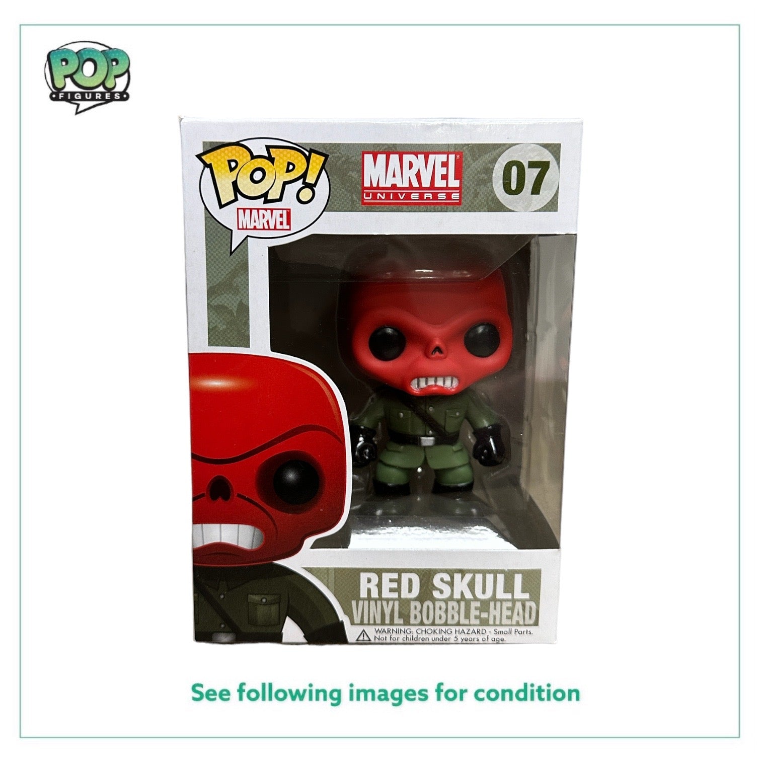 Red Skull #07 Funko Pop! - Marvel Universe - 2011 Pop! - Condition 8.5/10