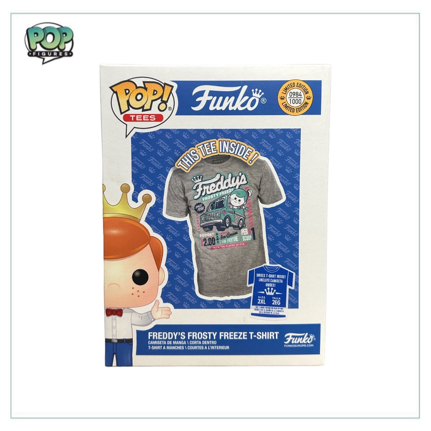 Freddy's Frosty Freeze Funko Pop Tee! - LE984/1000 - Size 2XL