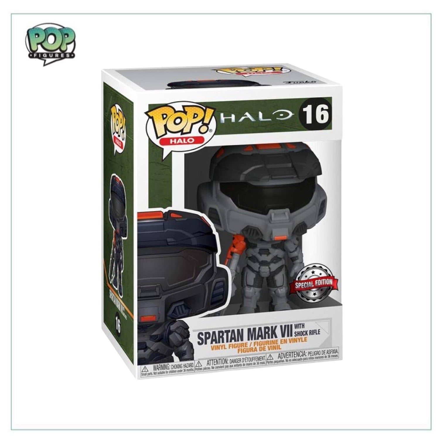 Spartan Mark VII with Shock Rifle #16 Funko Pop! - Halo - Special Edition