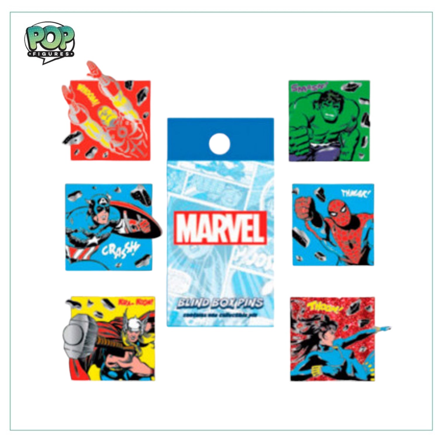 Classic Avengers Marvel Blind Box Pins - Loungefly