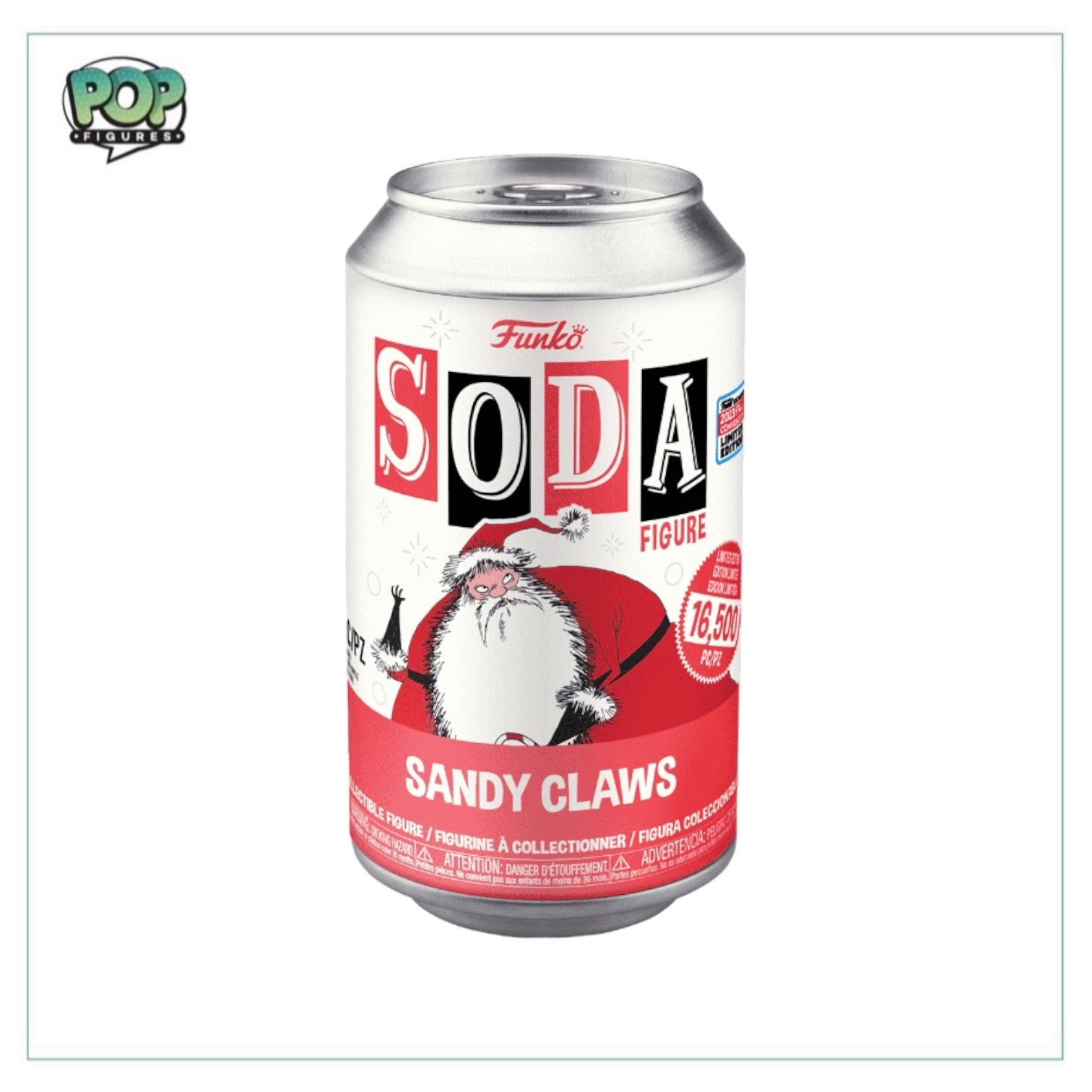 Sandy Claws Funko Soda Vinyl Figure! - The Nightmare Before Christmas - NYCC 2023 Shared Exclusive LE16500 Pcs - Chance of Chase