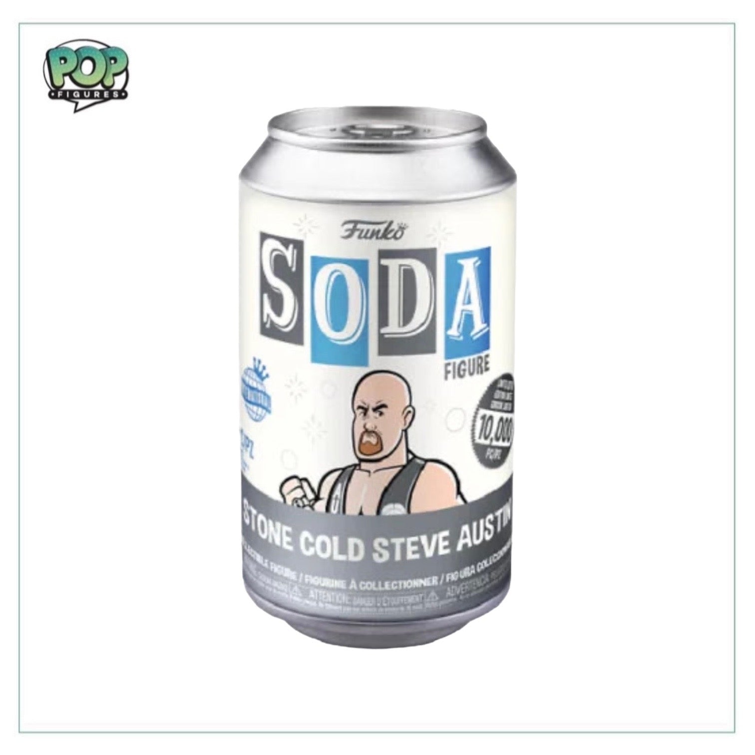 Stone Cold Steve Austin Funko Soda Vinyl Figure! - WWE - International LE10000 Pcs - Chance of Chase