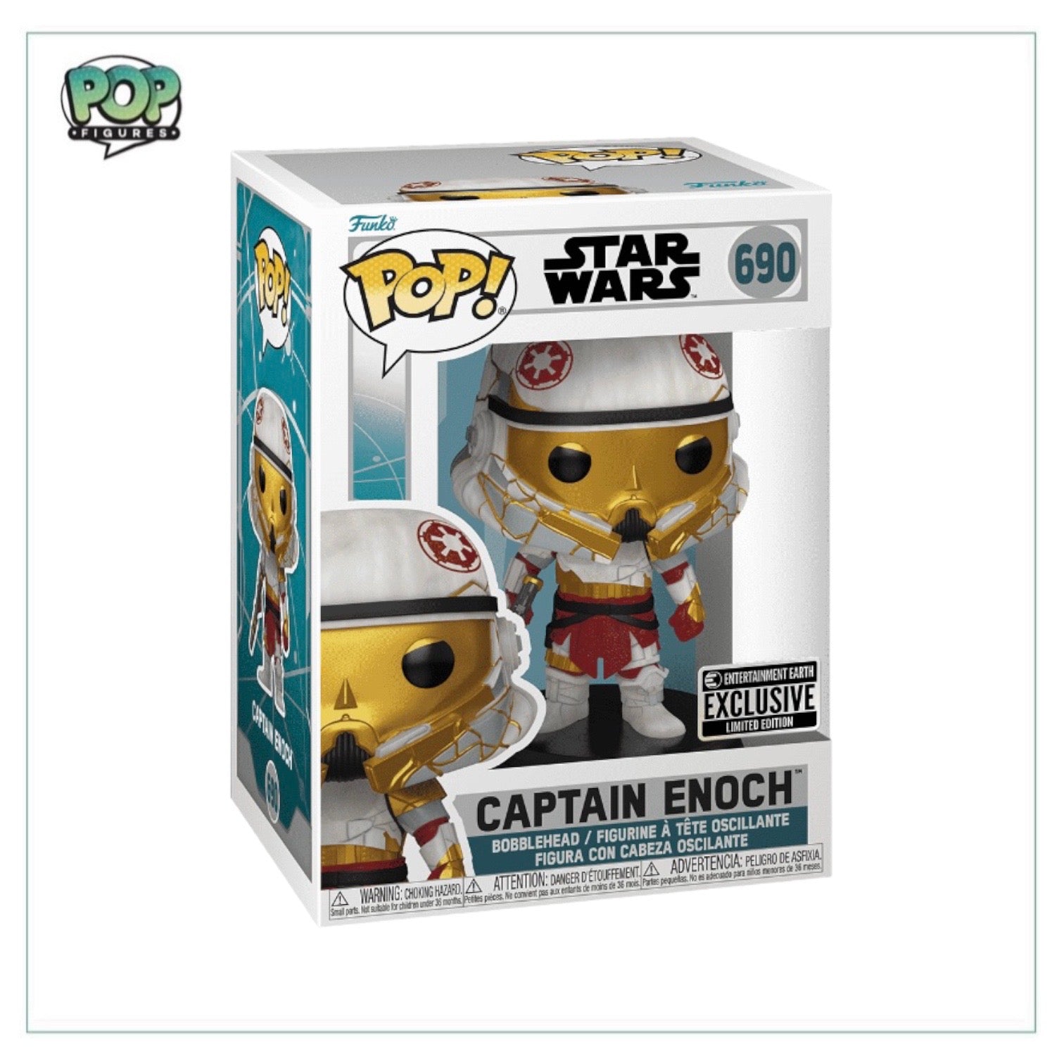 Captain Enoch #690 Funko Pop! - Star Wars: Ahsoka - Entertainment Earth Exclusive