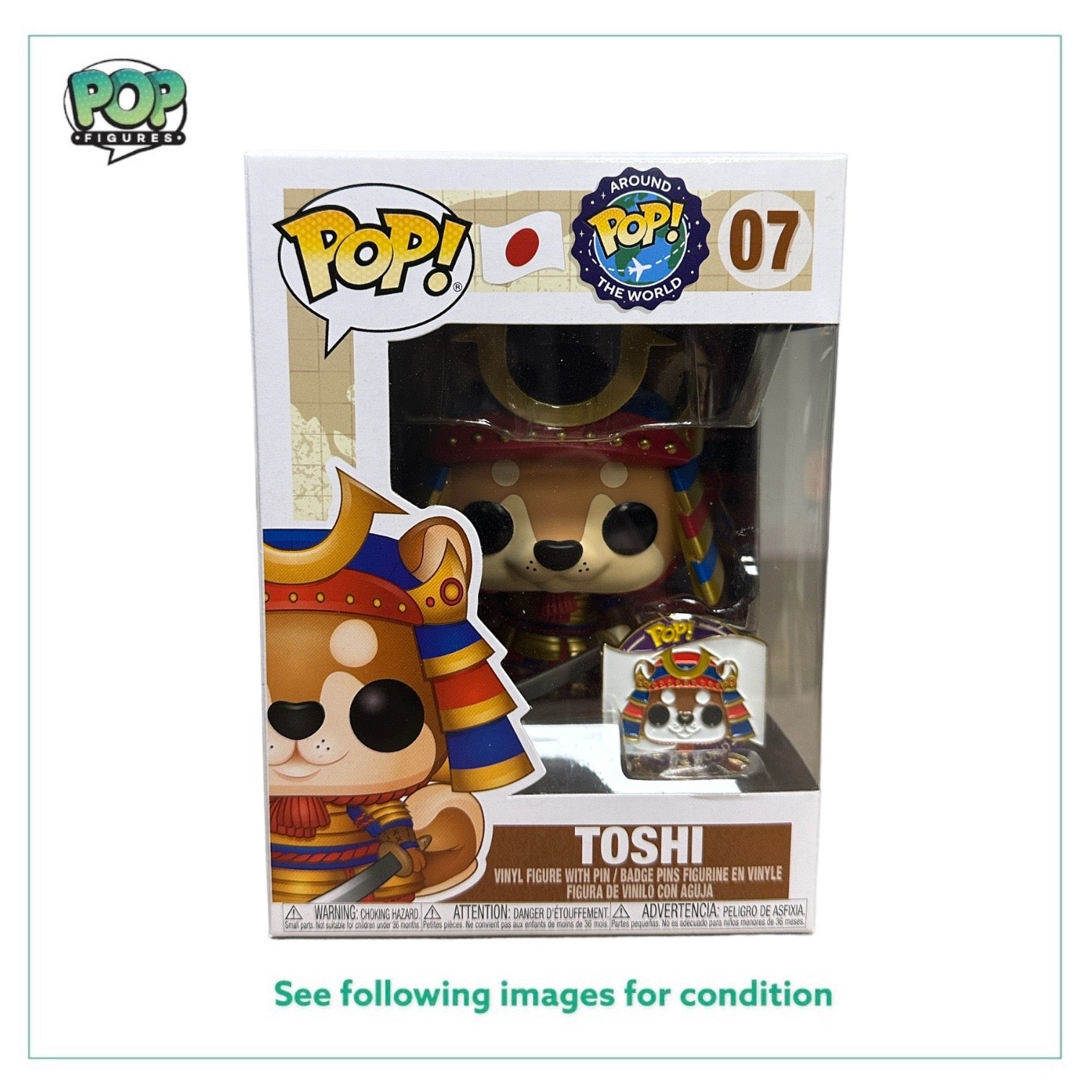Toshi #07 Funko Pop! - Around The World - Condition 8.5/10