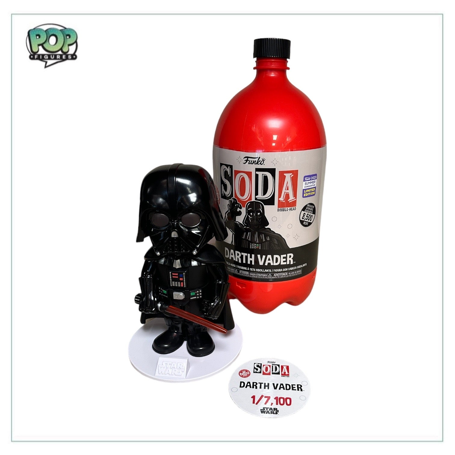 Darth Vader Common 3 Litre Funko Soda Vinyl Figure! - Star Wars - SDCC 2023 Shared Exclusive LE1/7100 Pcs