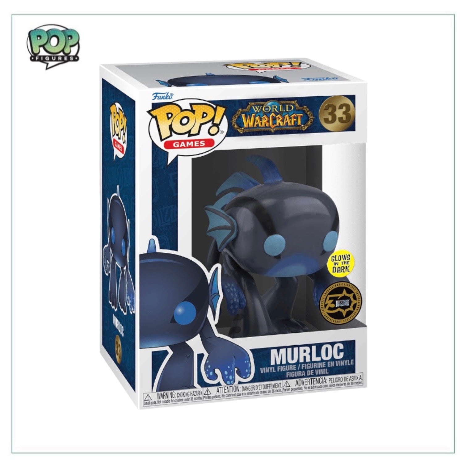 Murloc #33 (Glows in the Dark) Funko Pop! - World of Warcraft - Blizzard Exclusive