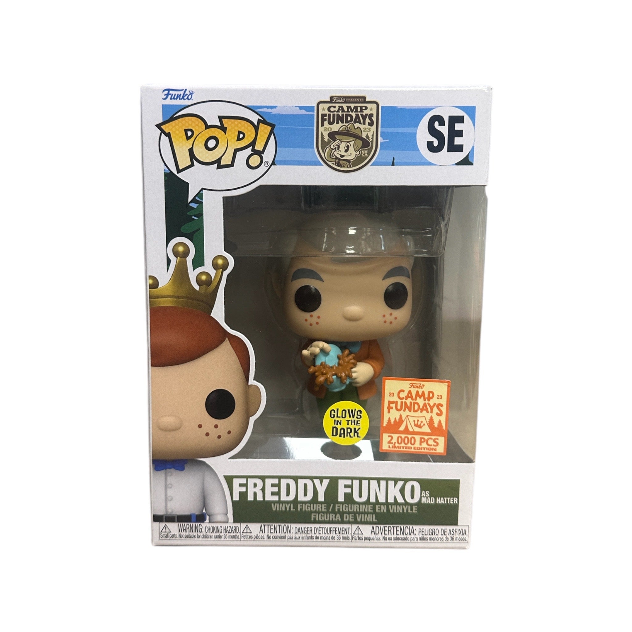 Freddy Funko as Mad Hatter (Glows in the Dark) Funko Pop! - Alice in Wonderland - Camp Fundays 2023 Exclusive LE2000 Pcs