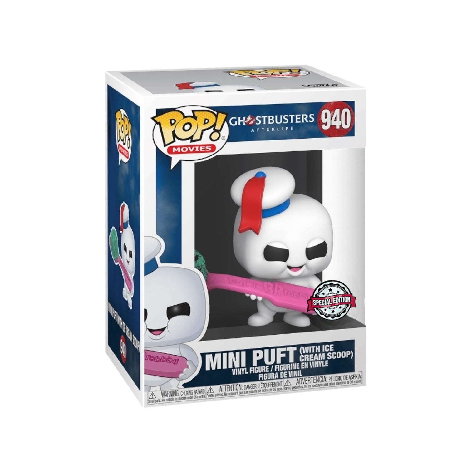 Mini Puft with ice cream scoop #940 Funko Pop! - Ghostbusters Afterlife - Special Edition