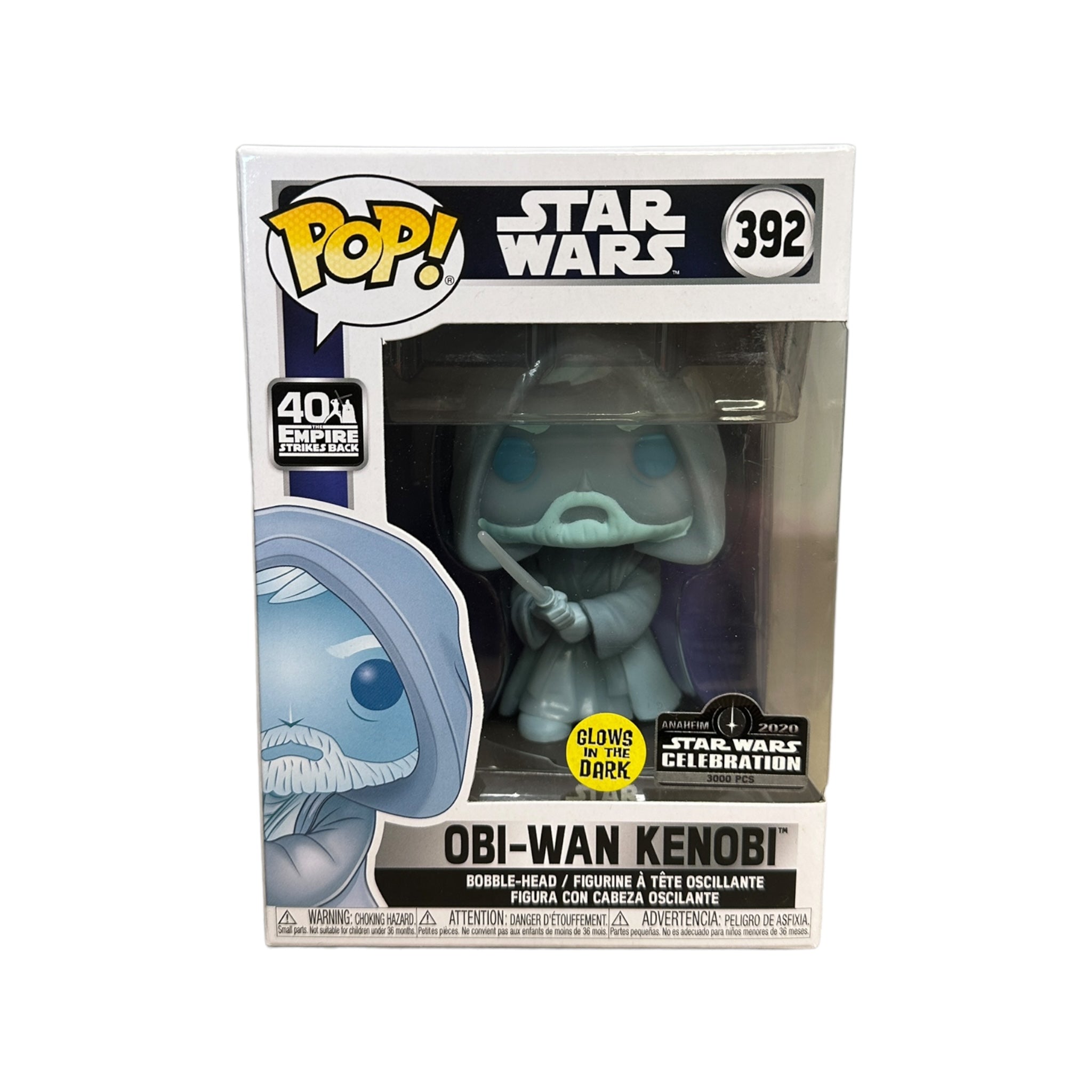 Obi-Wan Kenobi #392 (Glows in the Dark) - Star Wars: The Empire Strikes Back 40th Anniversary - ASWC 2020 Exclusive LE3000 Pcs - Condition 9/10
