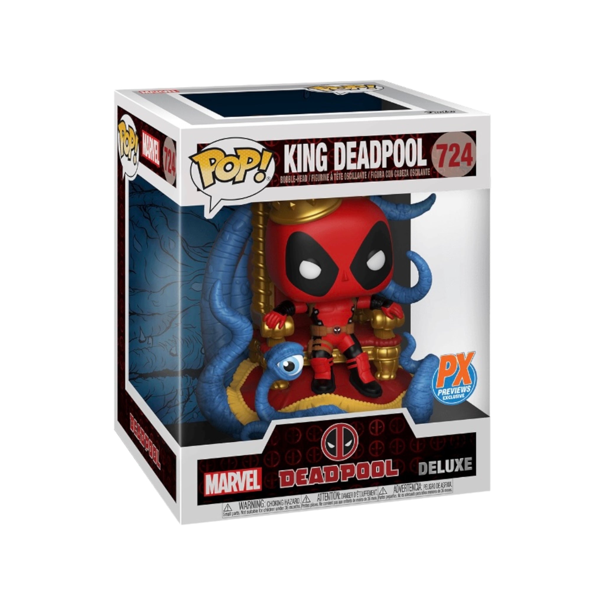 King Deadpool #724 Deluxe Funko Pop! - Deadpool - PX Previews Exclusive