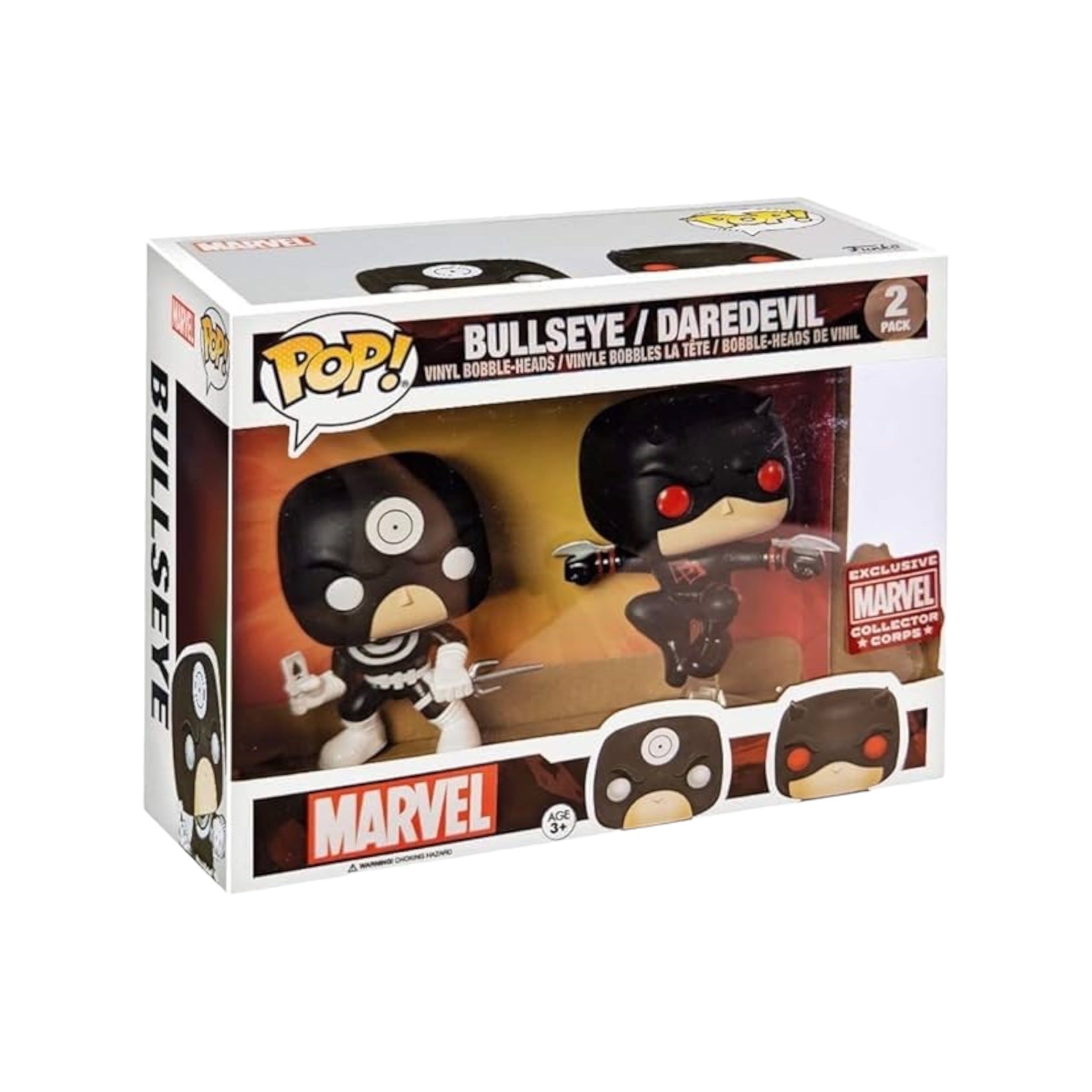 Bullseye / Daredevil 2 Pack Funko Pop! - Marvel - Marvel Collector Corps Exclusive - Condition 8.75/10