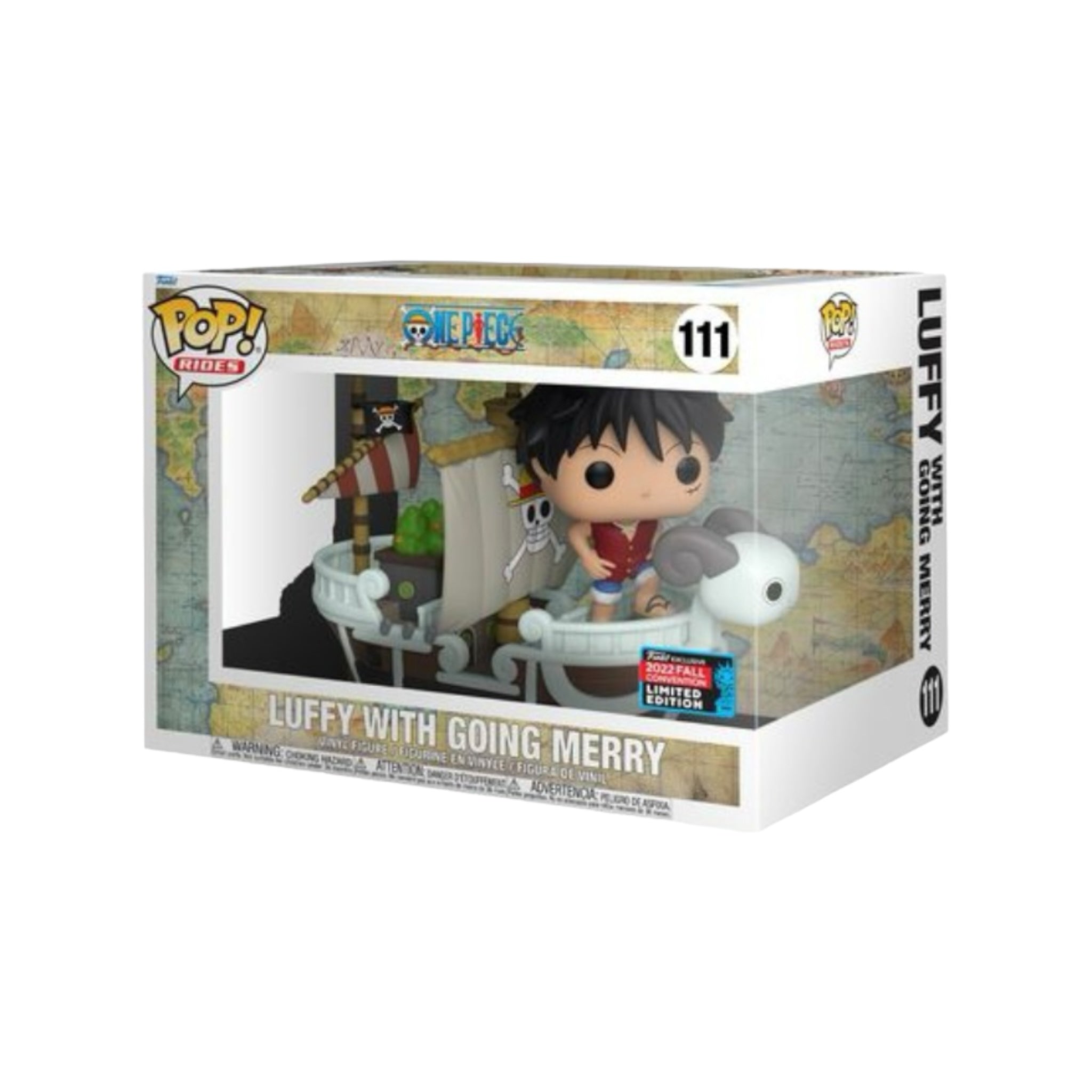 Luffy with Going Merry #111 Funko Pop Ride! - One Piece - NYCC 2022 Shared Exclusive - Condition 8.5/10*