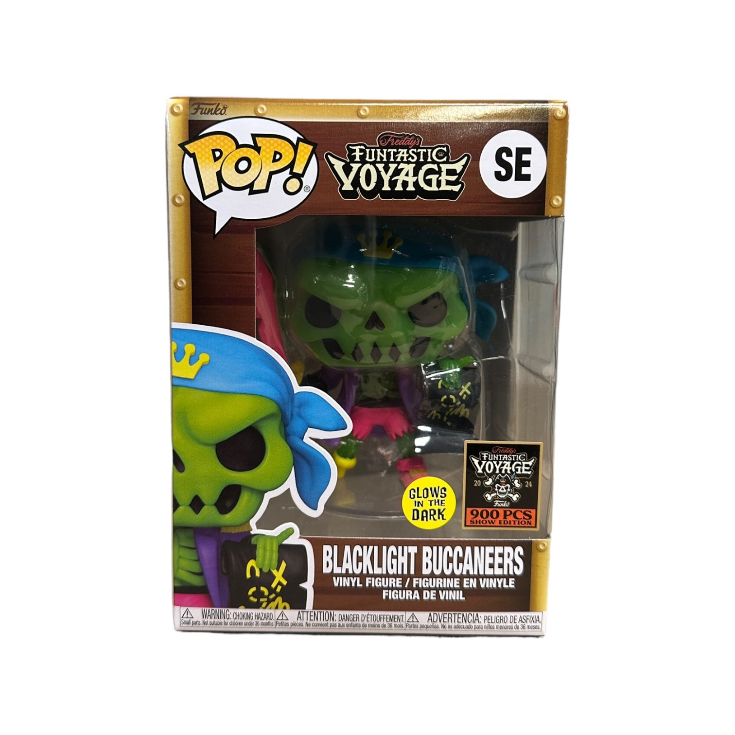 Blacklight Buccaneers (Glows in the Dark) Funko Pop! - Freddy's Funtastic Voyage 2024 Show Edition LE900 Pcs - Condition 9/10