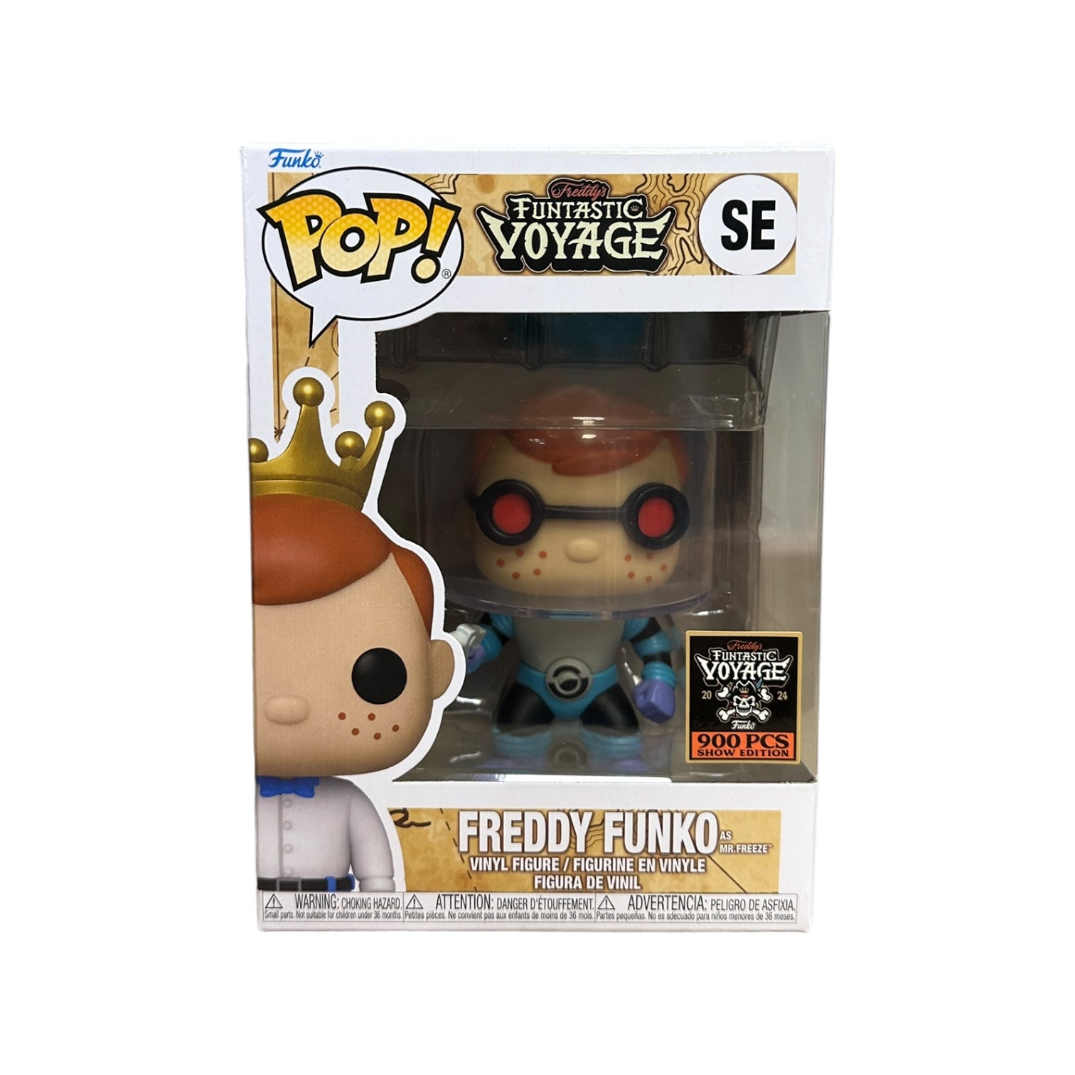 Freddy Funko as Mr. Freeze Funko Pop! - Batman: The Animated Series - Freddy's Funtastic Voyage 2024 Show Edition LE900 Pcs - Condition 8.75/10