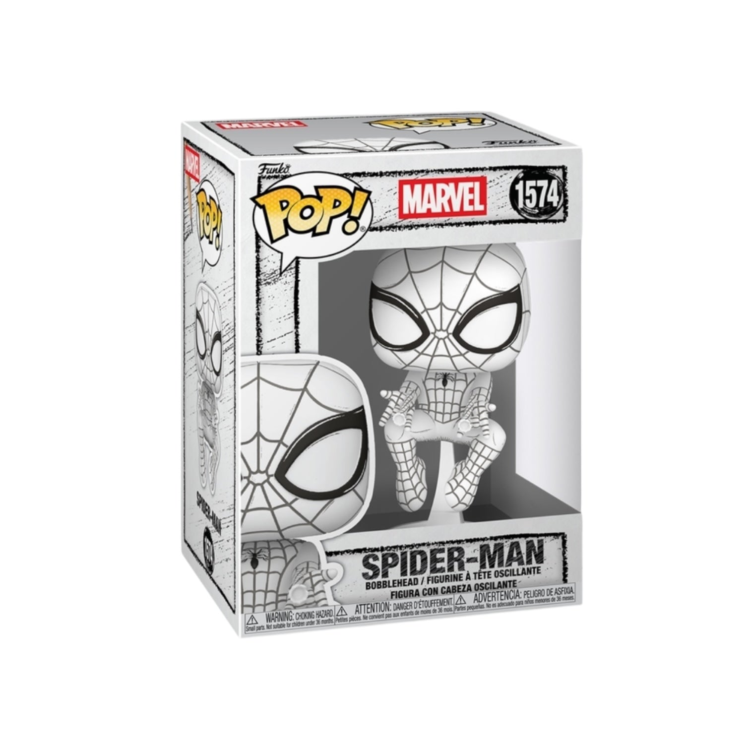 Spider-Man (Sketched Deco) #1574 Funko Pop! - Marvel - PREORDER