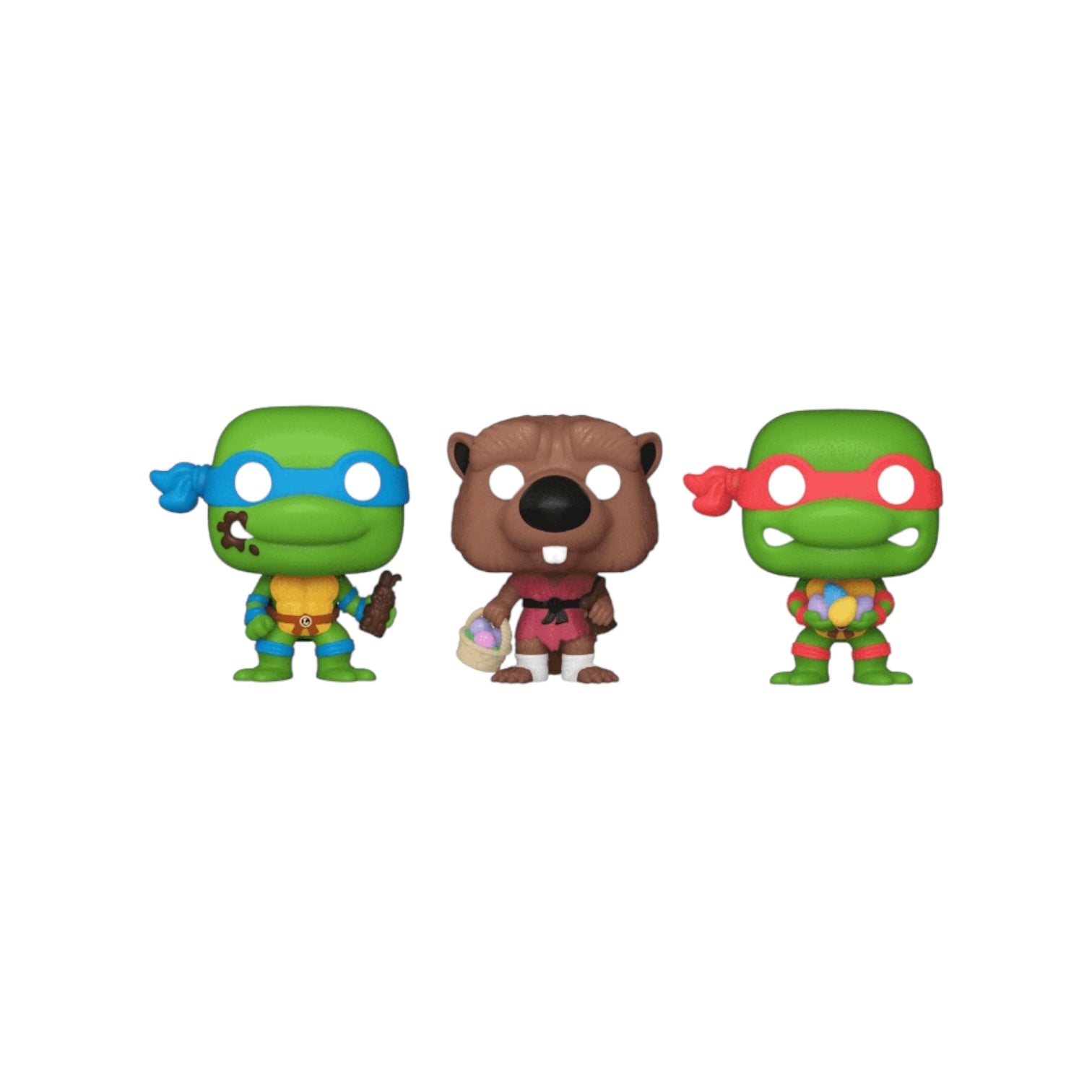Splinter, Raphael and Leonardo Funko Carrot Pocket Pop! - Teenage Mutant Ninja Turtles