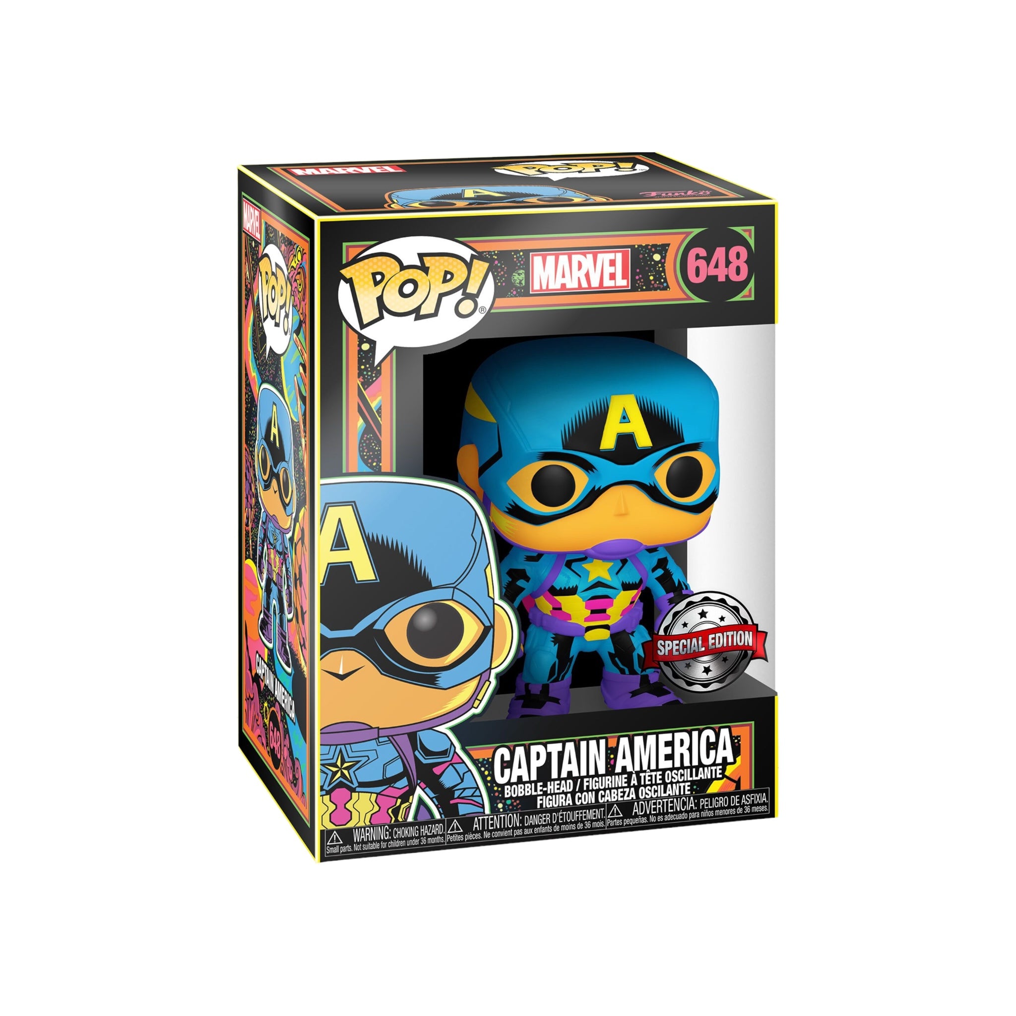 Captain America #648 (Black Light) Funko Pop! - Marvel - Special Edition