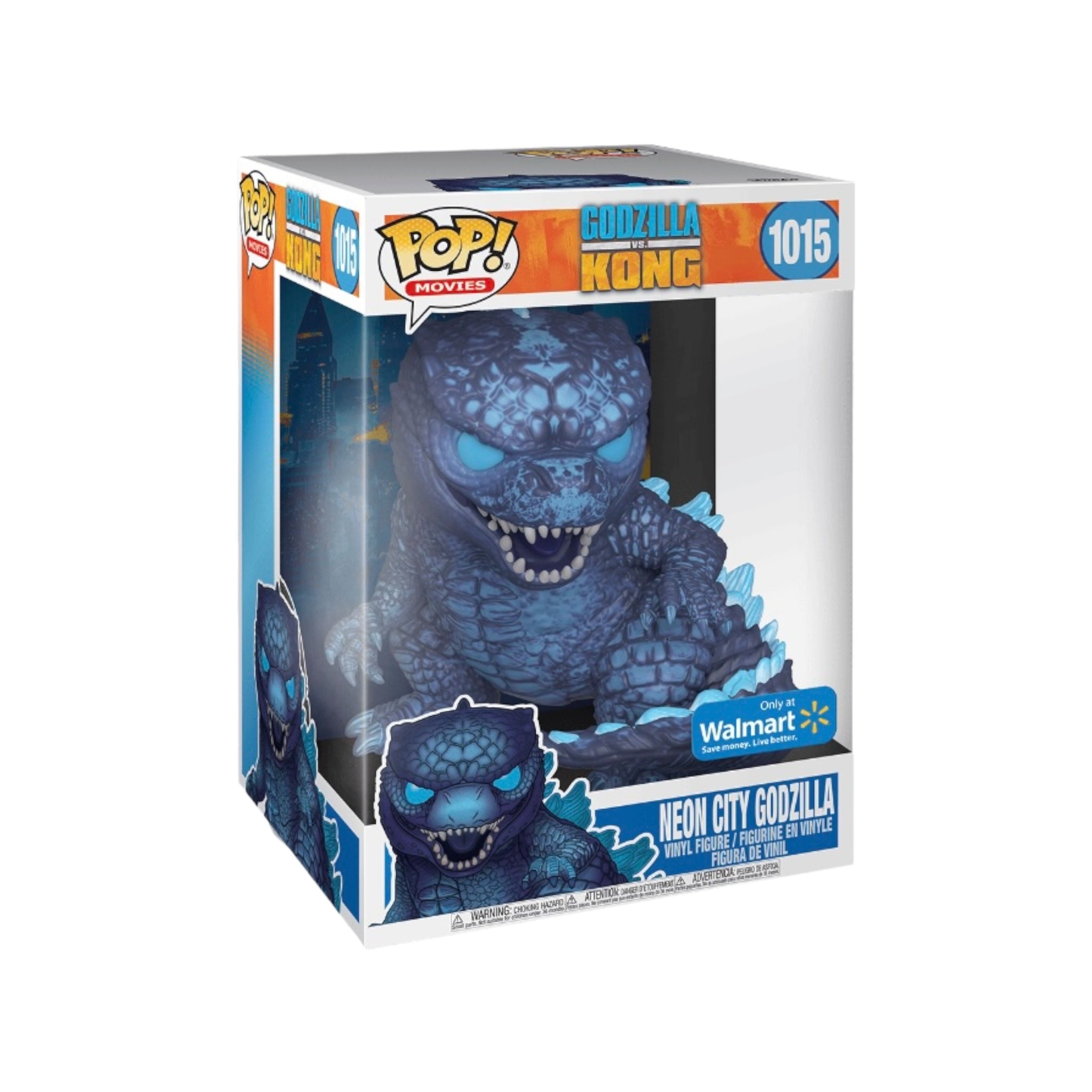 Neon City Godzilla #1015 10" Funko Pop! - Godzilla Vs. Kong - Walmart Exclusive - Condition 8.75/10