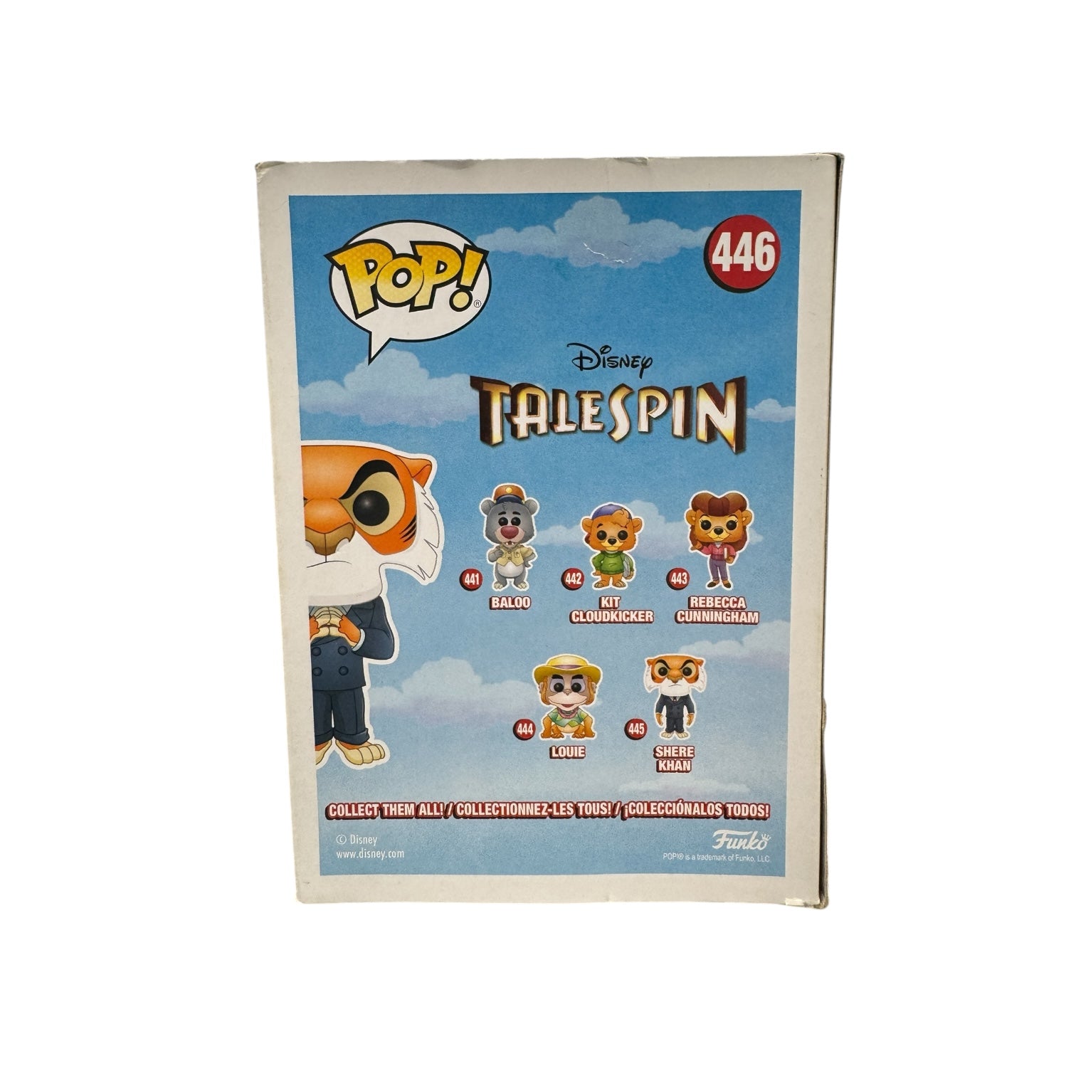 Shere Khan #446 Funko Pop! - Disney - Talespin - 2018 NYCC Shared Exclusive - Condition 7/10