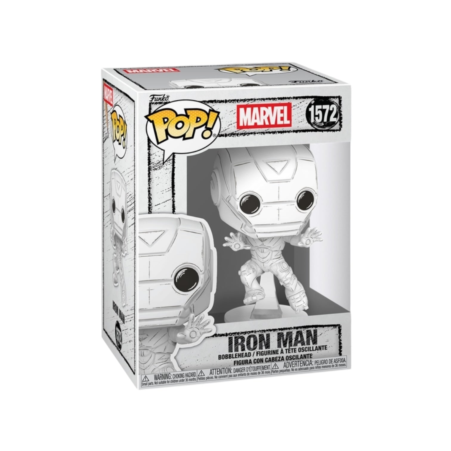 Iron Man (Sketched Deco) #1572 Funko Pop! - Marvel - PREORDER
