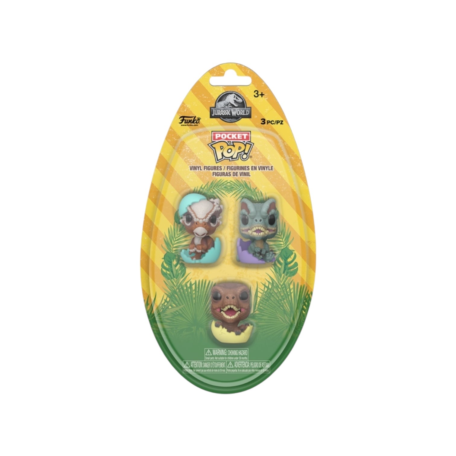 Jurassic Park Hatchlings (Easter) Funko Pocket Pop! 3 Pack - Jurassic Park - PREORDER
